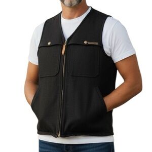 NWT Mens Fly Shaker Wool Vest Size Medium